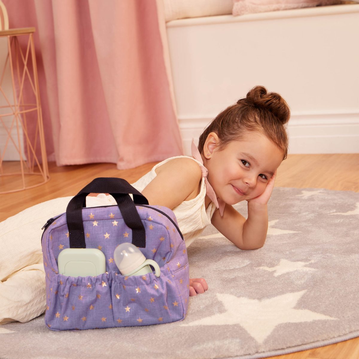 LBY7693-LBY7714_LS_B LullaBaby: Torba do przewijania, z akcesoriami do karmienia lalki niemowlaka - obrazek 3