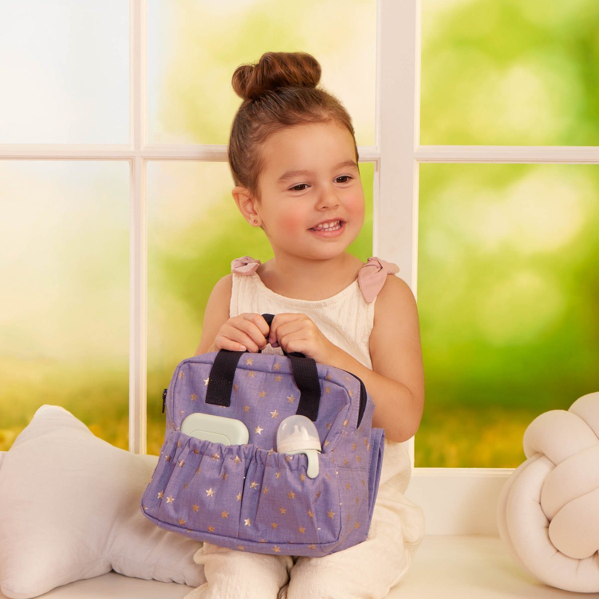 LBY7693-LBY7714_LS_C1 LullaBaby: Torba do przewijania, z akcesoriami do karmienia lalki niemowlaka - obrazek 2