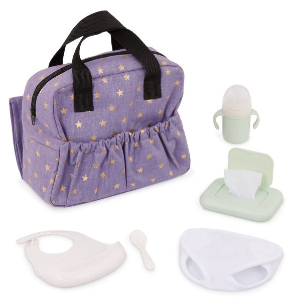 LullaBaby: Torba do przewijania, z akcesoriami do karmienia lalki niemowlaka