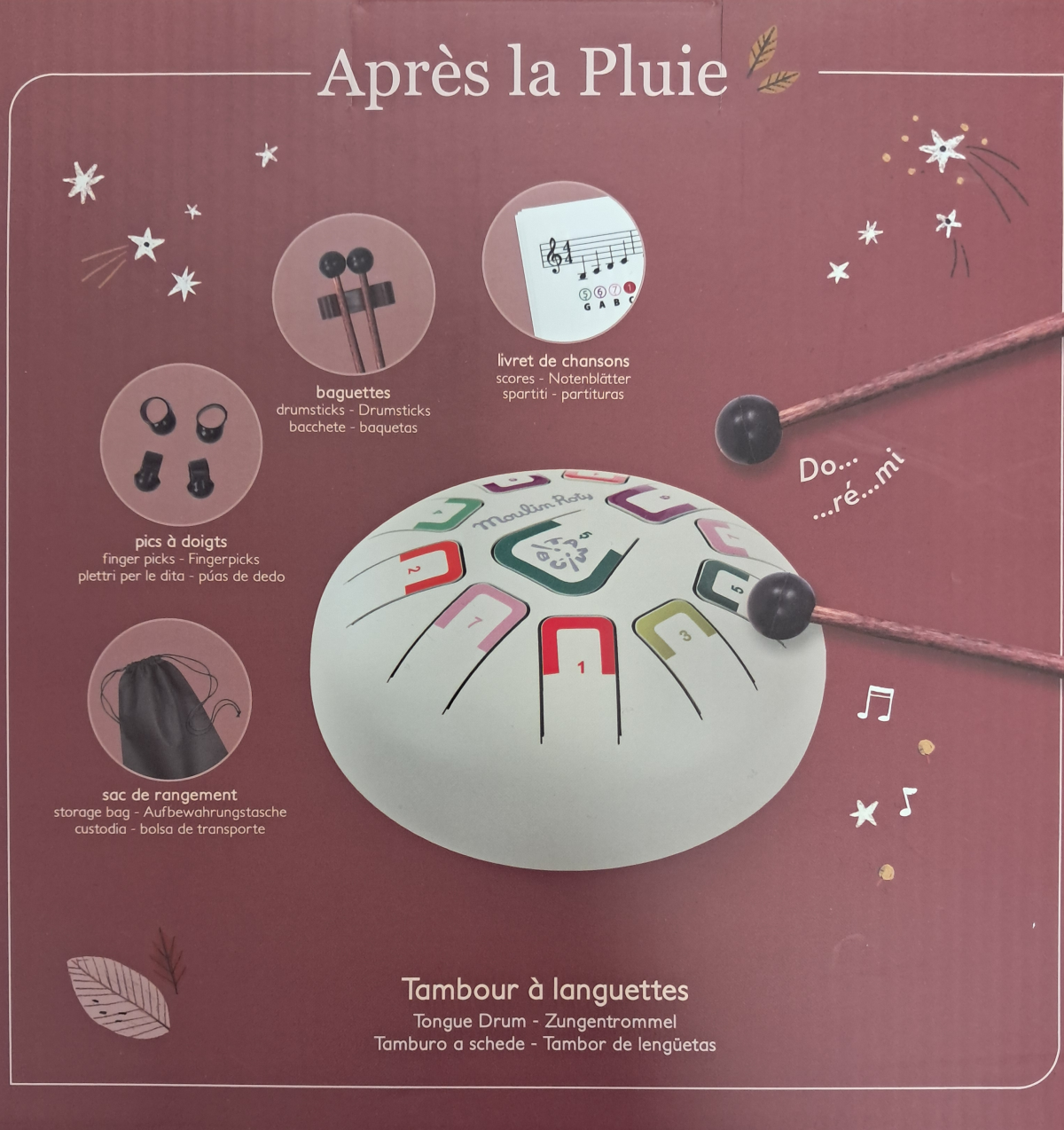 Moulin Roty: Bębenek językowy APRES LA PLUIE - obrazek 3