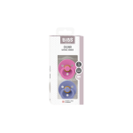 BIBS: smoczek uspokajający kauczuk Hevea 2-pack BUBBLEGUM & PERI M - obrazek 3