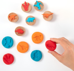 ChildGen, Zestaw drewniane stemple 6 szt. DINOZAURY - obrazek 5