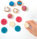 ChildGen, Zestaw drewniane stemple 6 szt. SYRENY - obrazek 4