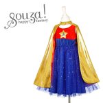 Souza! Kostium sukienka z peleryną Superbohaterka 8-10 lat