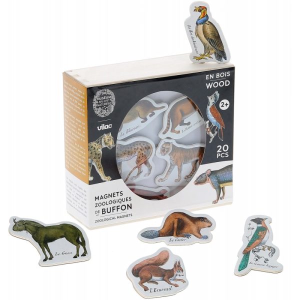 Vilac: Magnesy zoologiczne drewniane 20 szt.