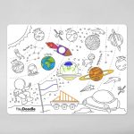 HeyDoodle: Duża Mata Silikonowa do Kolorowania A3 - KOSMOS - obrazek 5