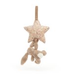 Jellycat: Króliczek z Gwiazdką i Pozytywką Beżowy 28 cm - obrazek 2