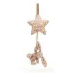 Jellycat: Króliczek z Gwiazdką i Pozytywką Beżowy 28 cm