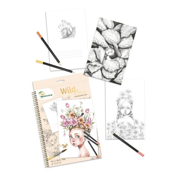 Avenue Mandarine: Kolorowanki A4 Wild - Emmanuelle Colin