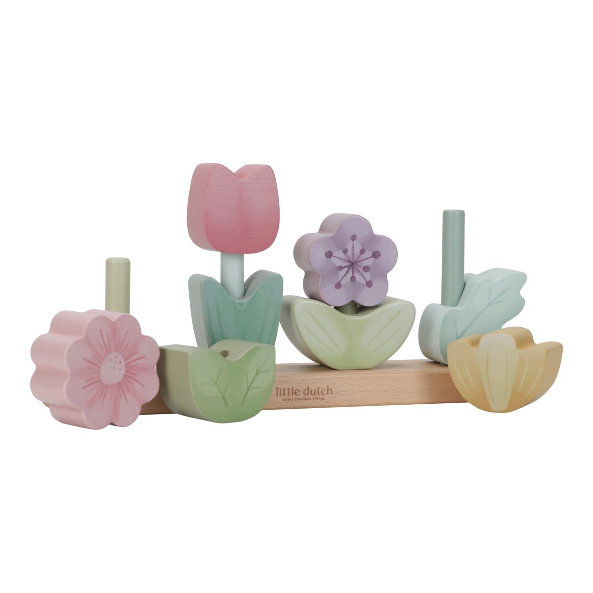 Little Dutch: drewniana układanka kwiaty Fairy Garden - obrazek 2