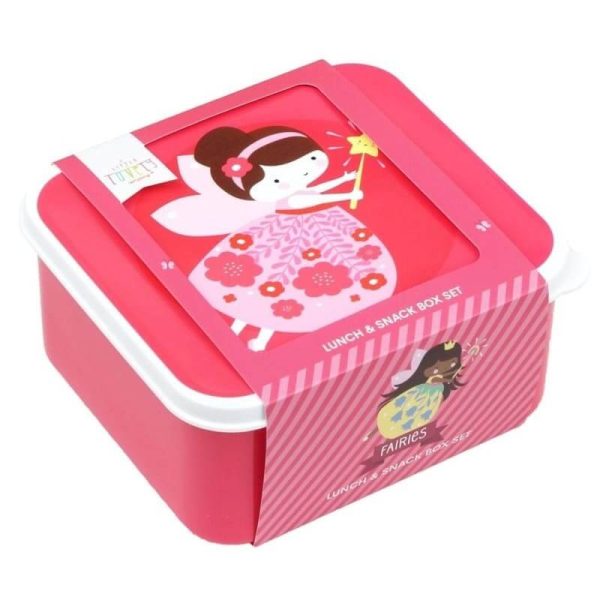 A Little Lovely Company: śniadaniówka lunchbox 4 szt. WRÓŻKI