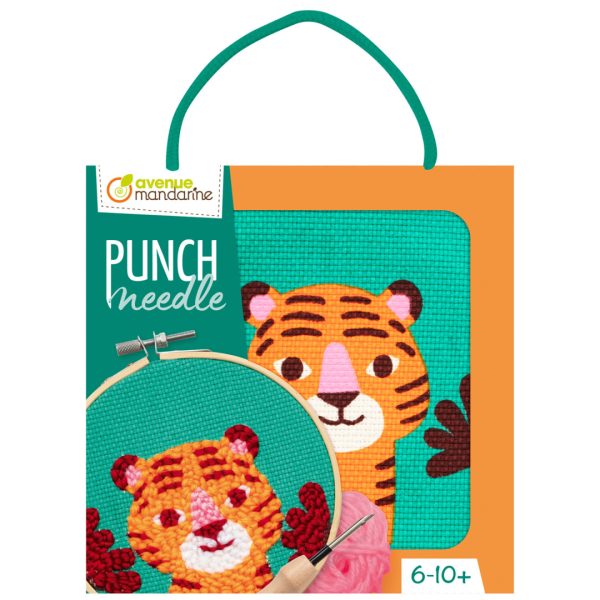 Avenue Mandarine: zestaw do haftu Punch Needle Tygrysek