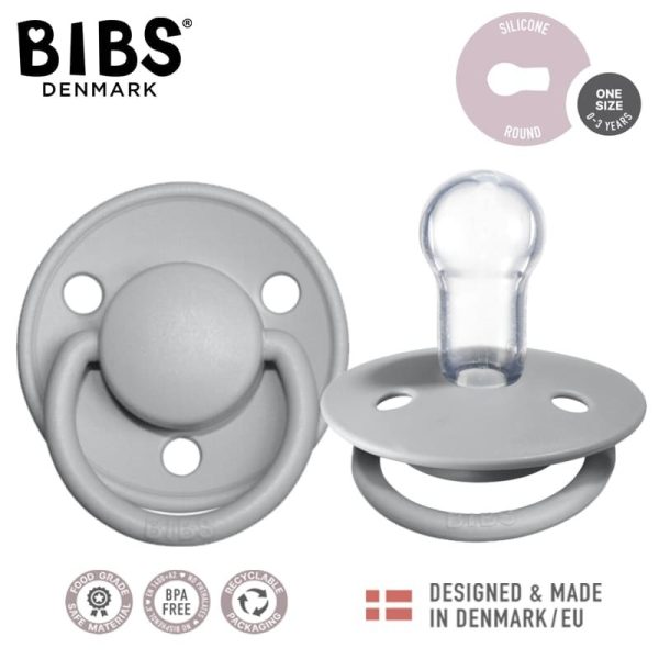 BIBS: DE LUX smoczek uspokajający silikonowy CLOUD ONE SIZE