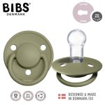 BIBS: DE LUX smoczek uspokajający silikonowy OLIVE ONE SIZE