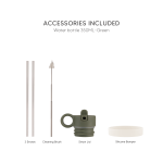 Citron: Butelka Termiczna ze Stali Nierdzewnej 350ml - Green - obrazek 4