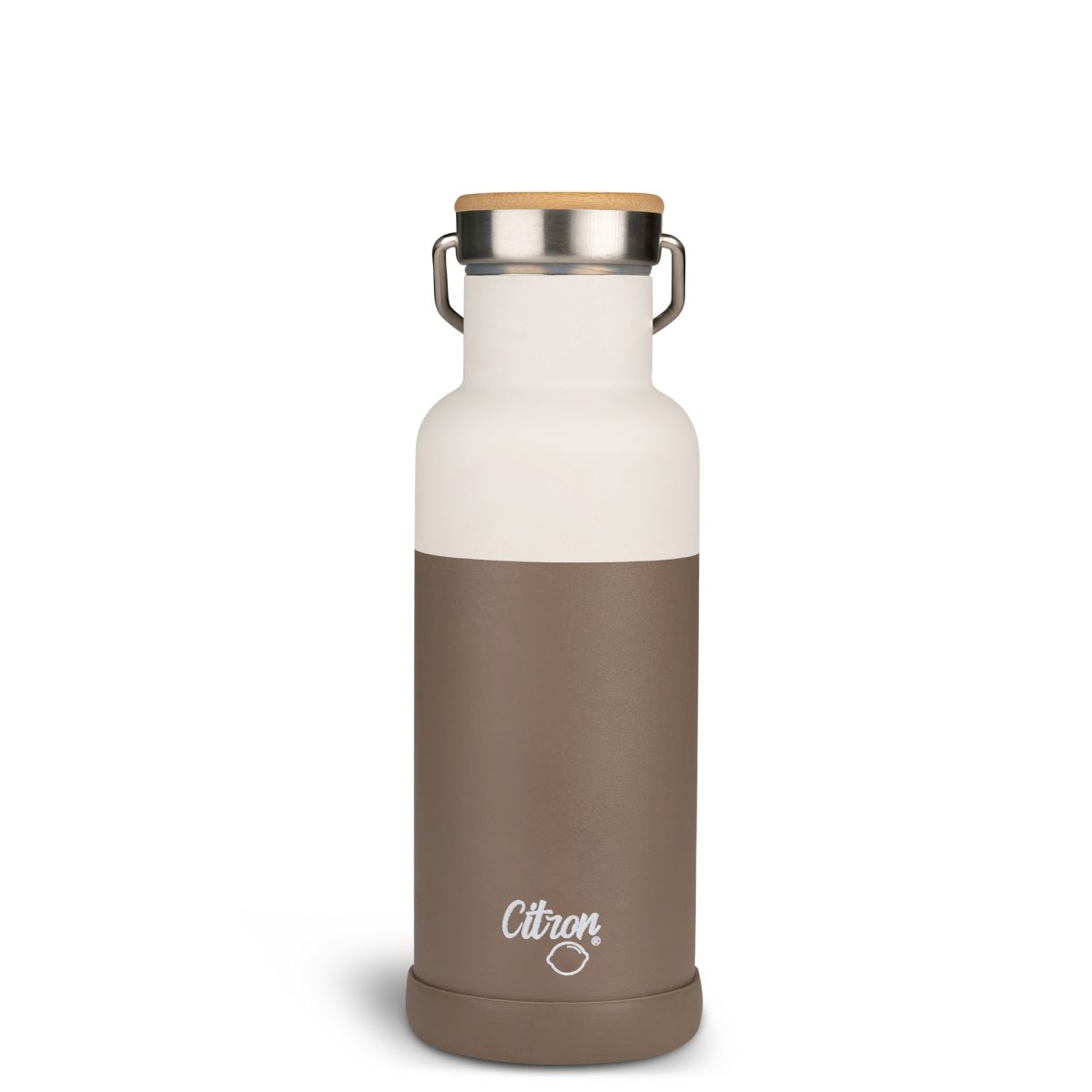Citron: Butelka Termiczna ze Stali Nierdzewnej 500ml - Brown - obrazek 2