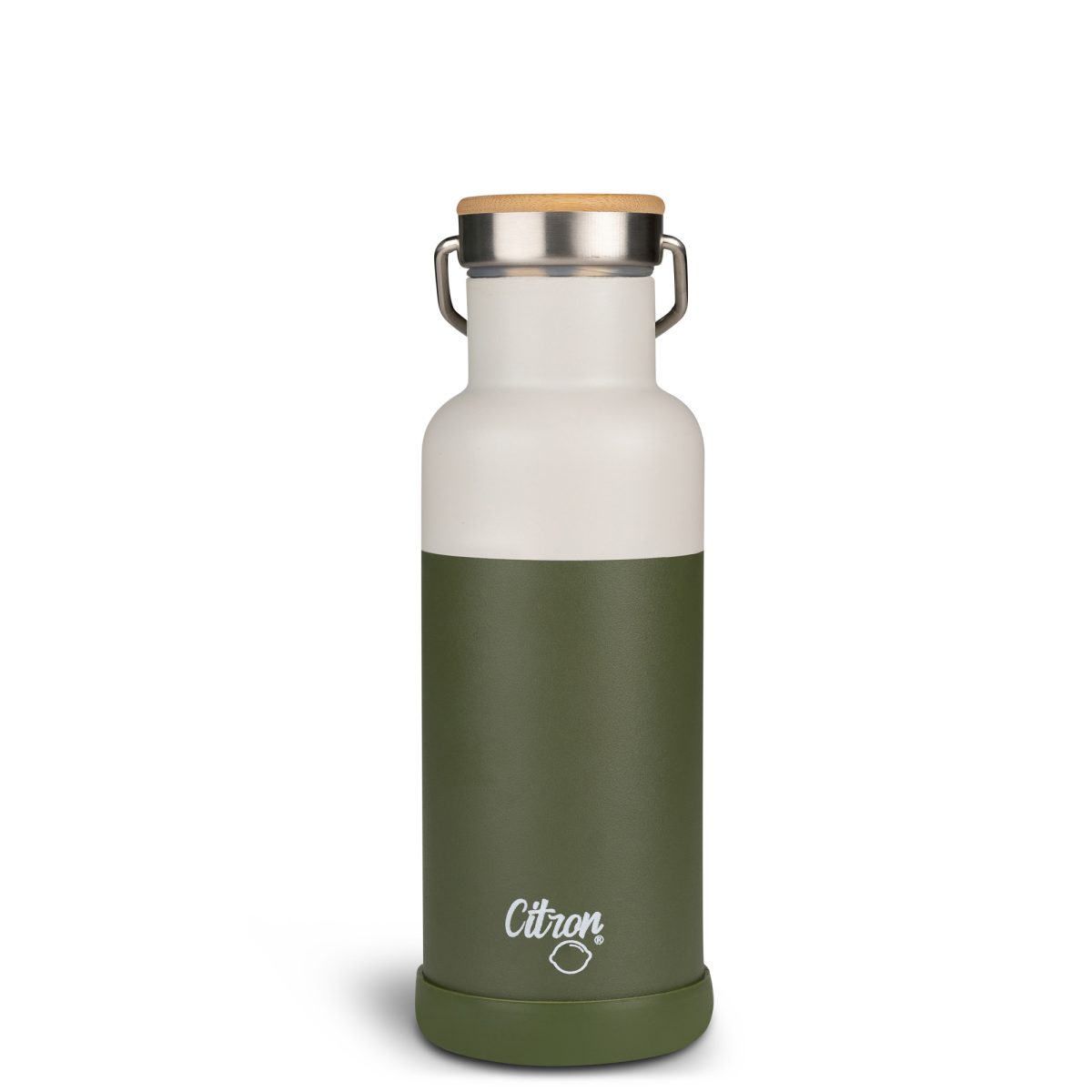 Citron: Butelka Termiczna ze Stali Nierdzewnej 500ml - Olive Green - obrazek 3