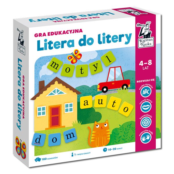Kapitan Nauka: gra edukacyjna - litera do litery