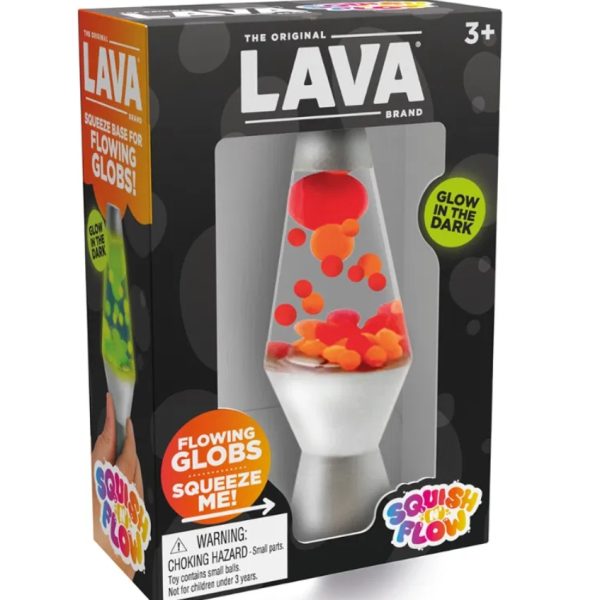 Schylling: Lava Squish N Flow - gniotek lampa z lawą CZERWONY