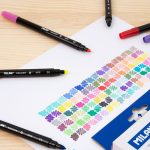 MILAN: flamastry Bicolor dwustronne 10 szt. 20 kolorów - obrazek 3