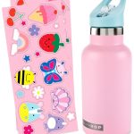 Skip Hop Butelka Termiczna z Ustnikiem i Naklejkami 380 ml Pink
