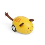 BIGJIGS: drewniany ŻÓŁTY kotek pull-back