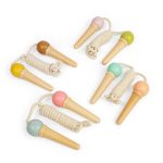 BIGJIGS: drewniana skakanka LODY W WAFELKU