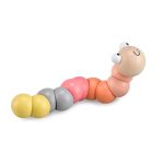 Bigjigs: motoryczny robaczek Wiggly Worm PASTEL RÓŻ