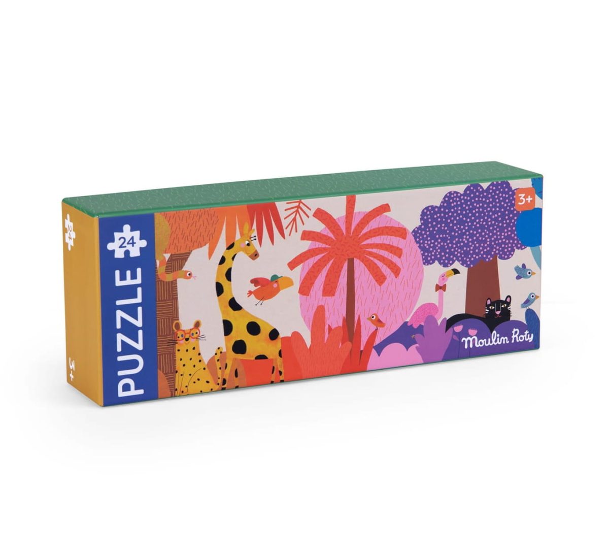 Moulin Roty: Puzzle kartonowe DŻUNGLA 70x15cm Les Toupitis - obrazek 1