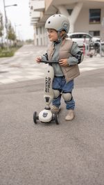 SCOOTANDRIDE: zestaw ochraniaczy dla dzieci XXS Ash - obrazek 2