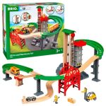 BRIO World - Zestaw kolejowy Magazynowy z Windą