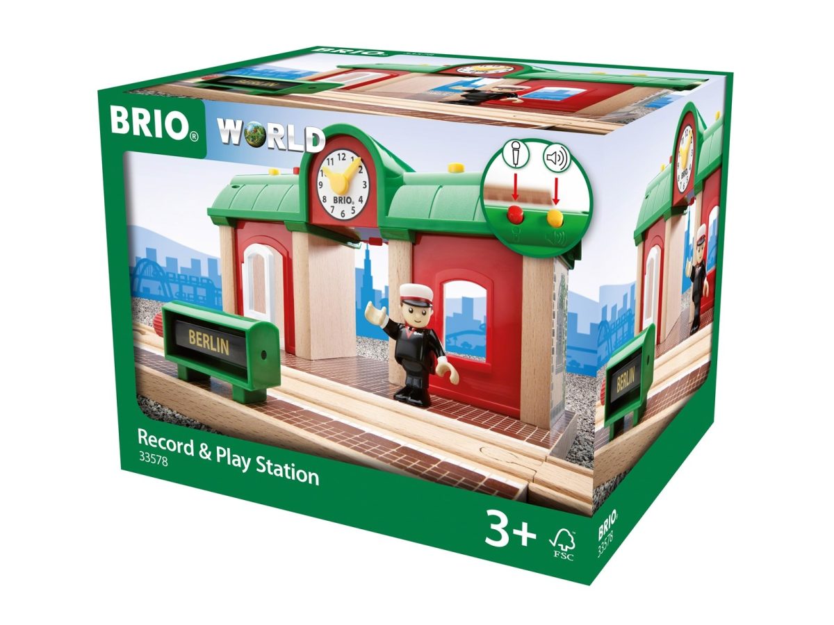 BRIO World - Stacja Kolejowa z Nagrywarką - obrazek 1