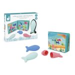 Janod: książeczka do kąpieli z 3 psikawkami Przyjęcie Pod Wodą 10m+ - obrazek 4