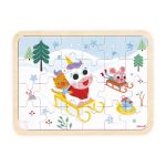 Janod: puzzle drewniane 24 el. Góry 3+