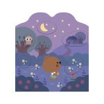 Janod: książeczka do wyklejania z naklejkami Las 18m+ - obrazek 5