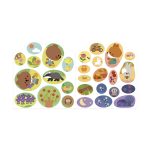 Janod: książeczka do wyklejania z naklejkami Las 18m+ - obrazek 4