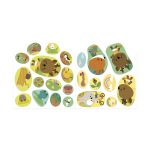 Janod: książeczka do wyklejania z naklejkami Las 18m+ - obrazek 3