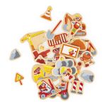 Janod: magnesy drewniane Plac Budowy 24 szt. 2+ - obrazek 2