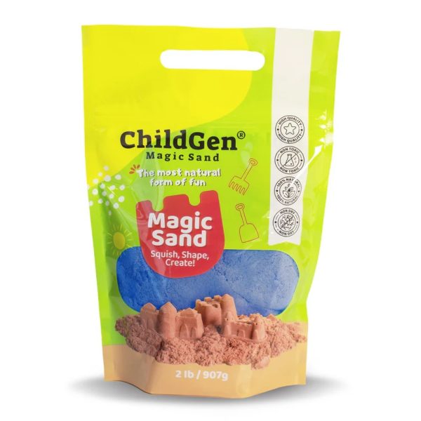 ChildGen: piasek kinetyczny 100% NATURALNY 907g NIEBIESKI
