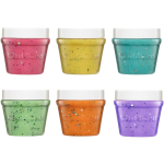 ChildGen: naturalna ciastolina w słoiczkach - zestaw 6 kolorów BROKAT