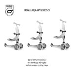 SCOOTANDRIDE: 2w1 jeździk i hulajnoga 1-5 lat Steel | Highwaykick 1 Push and Go - obrazek 4