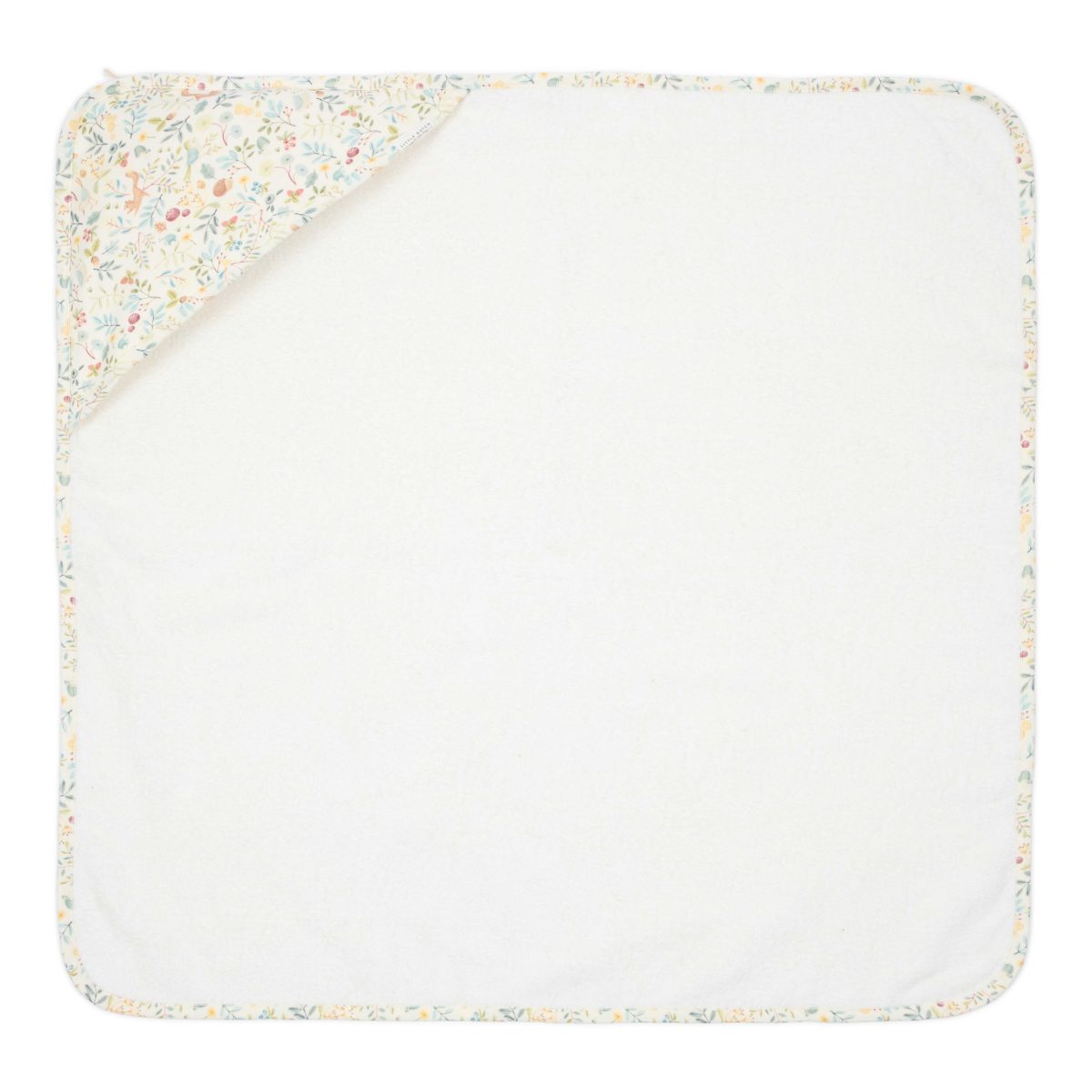 Little Dutch: bawełniany ręcznik z kapturem 75x75 cm Forest Wonders - obrazek 5