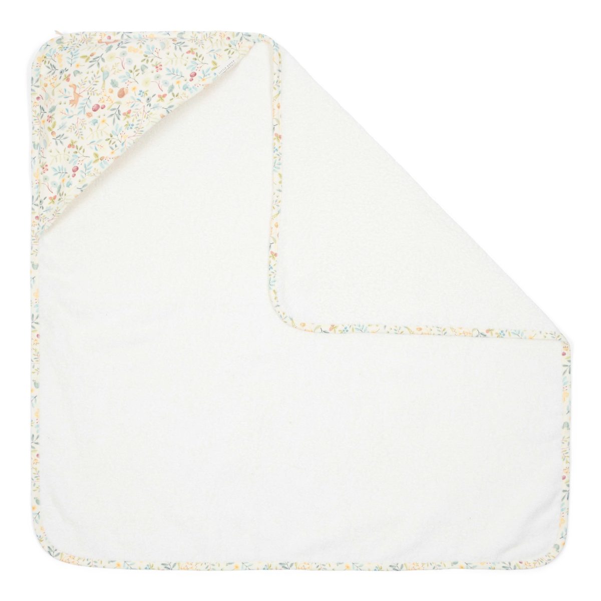 Little Dutch: bawełniany ręcznik z kapturem 75x75 cm Forest Wonders - obrazek 4