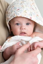 Little Dutch: bawełniany ręcznik z kapturem 75x75 cm Forest Wonders - obrazek 2