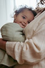 Little Dutch: otulacz muślinowy 120x120 cm Pure Sage - obrazek 2