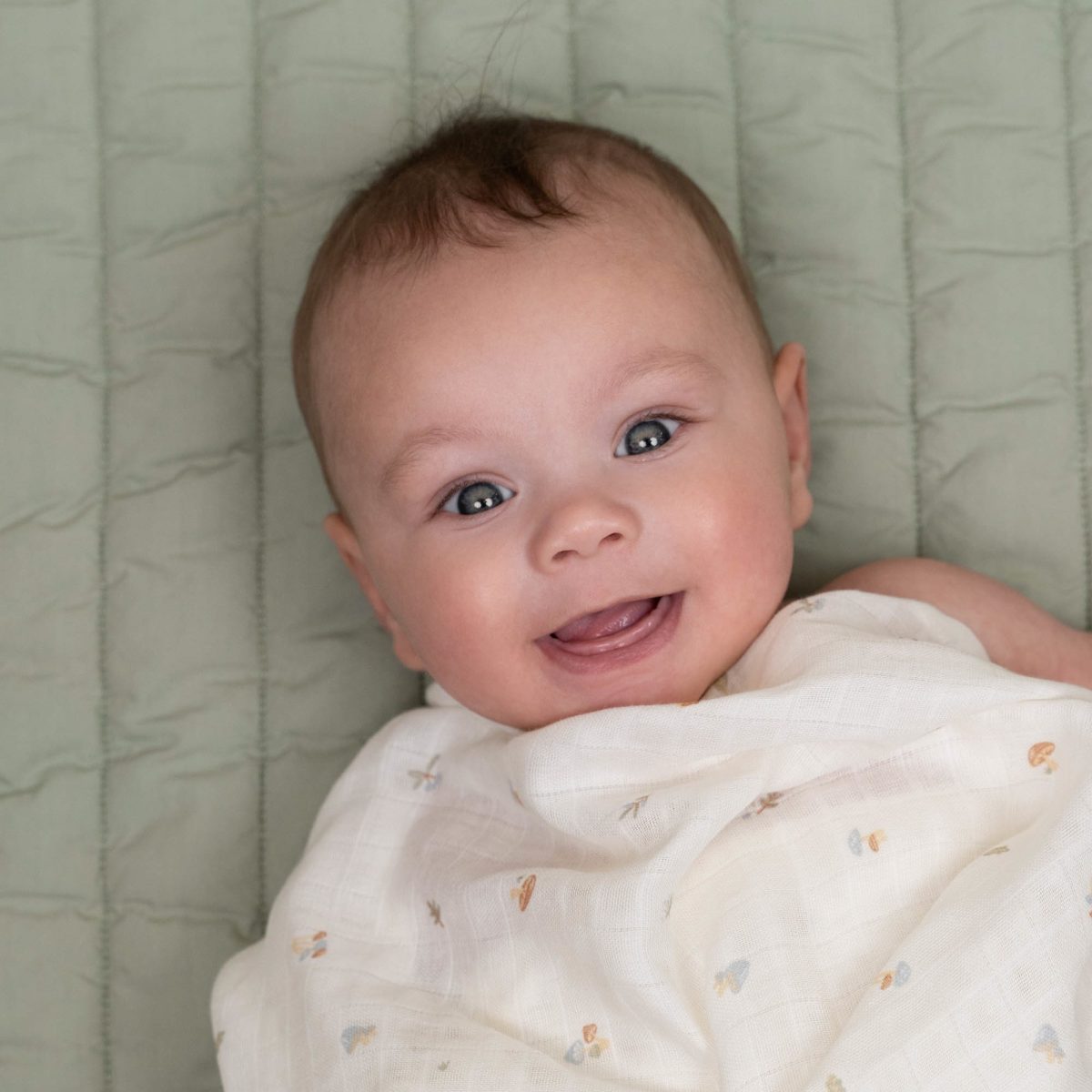 Little Dutch: otulacz muślinowy 120x120 cm Forest Treasures - obrazek 2