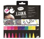 CREATIV: Markery dwustronne - Pędzelkowe + cienkopisy / 10 kolorów