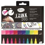 CREATIV: Markery dwustronne - Pędzelkowe + cienkopisy / 10 kolorów