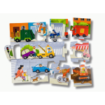 Kapitan Nauka: pierwsze puzzle + figurki POJAZDY - obrazek 2