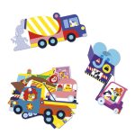 Janod: duże naklejki 50 szt. Pojazdy 18m+ - obrazek 3